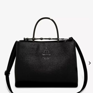 Loungefly Black Deathly Hallows Shoulder Bag